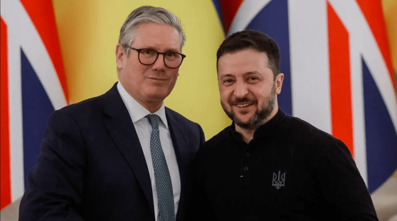 Keith Starmer and zelenskyy meeting