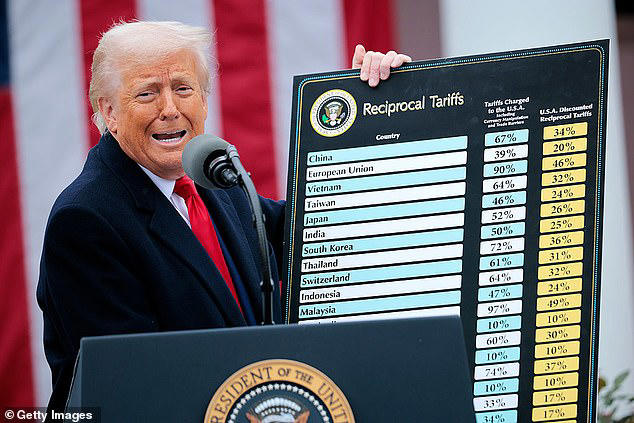 Chinese companies had offered longtime clients discounts after Trump (pictured) announced his initial tariffs but the new duties slapped on China have been a red line