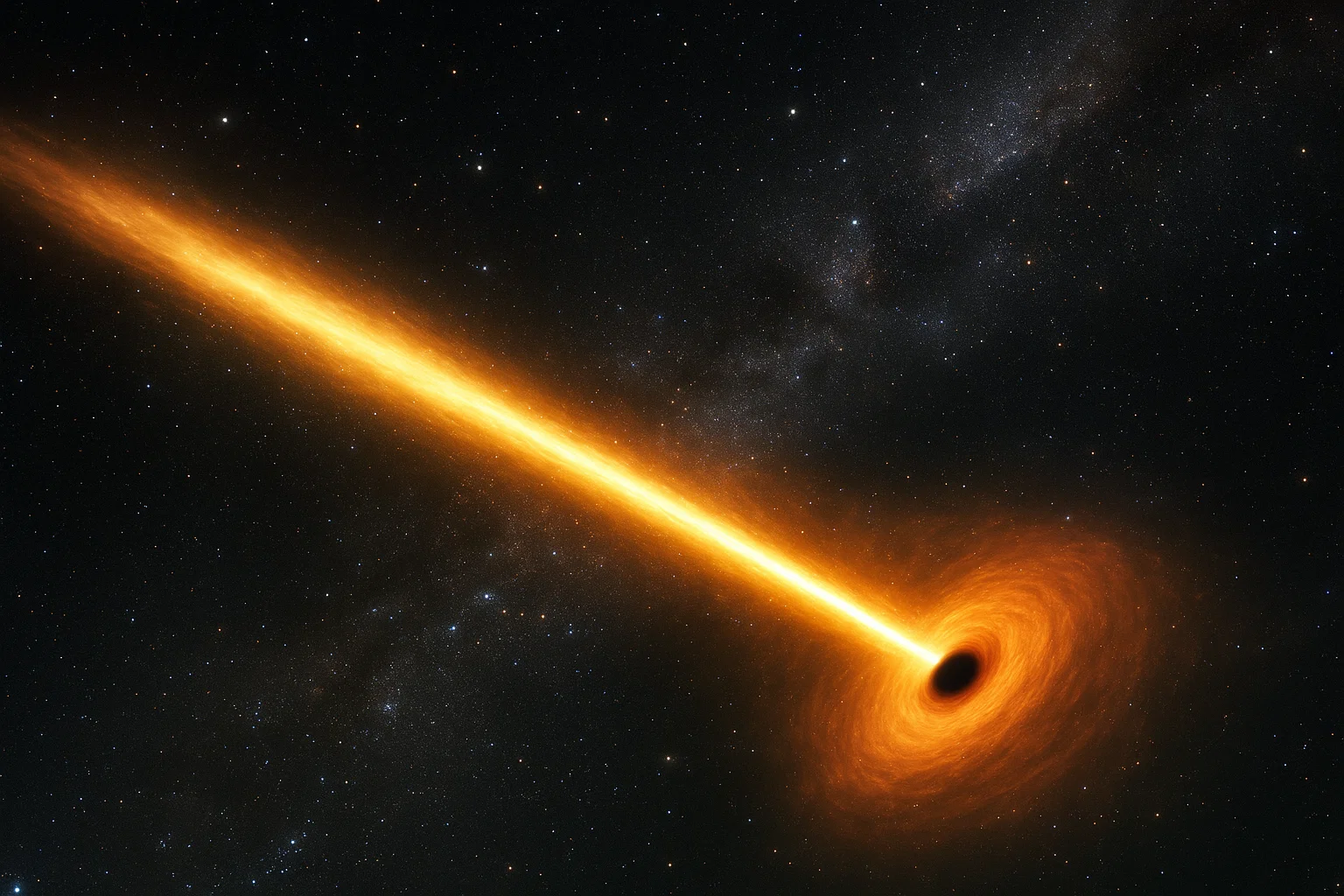 Astronomers discover ultrapowerful black hole jet