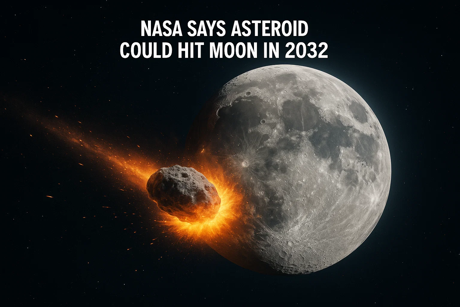 Nasa says asteroid could hit moon in 2032