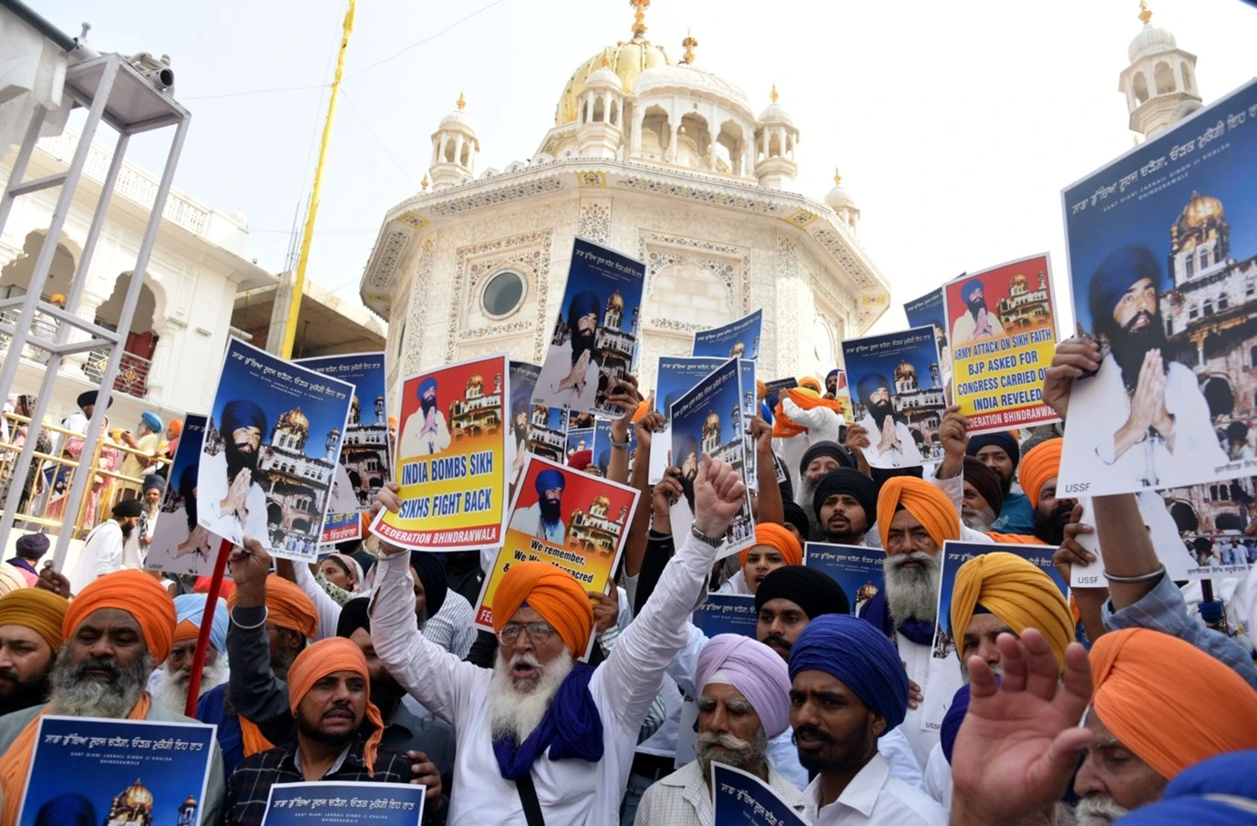 Pro-Khalistan Slogans Echo from the Akal Takht