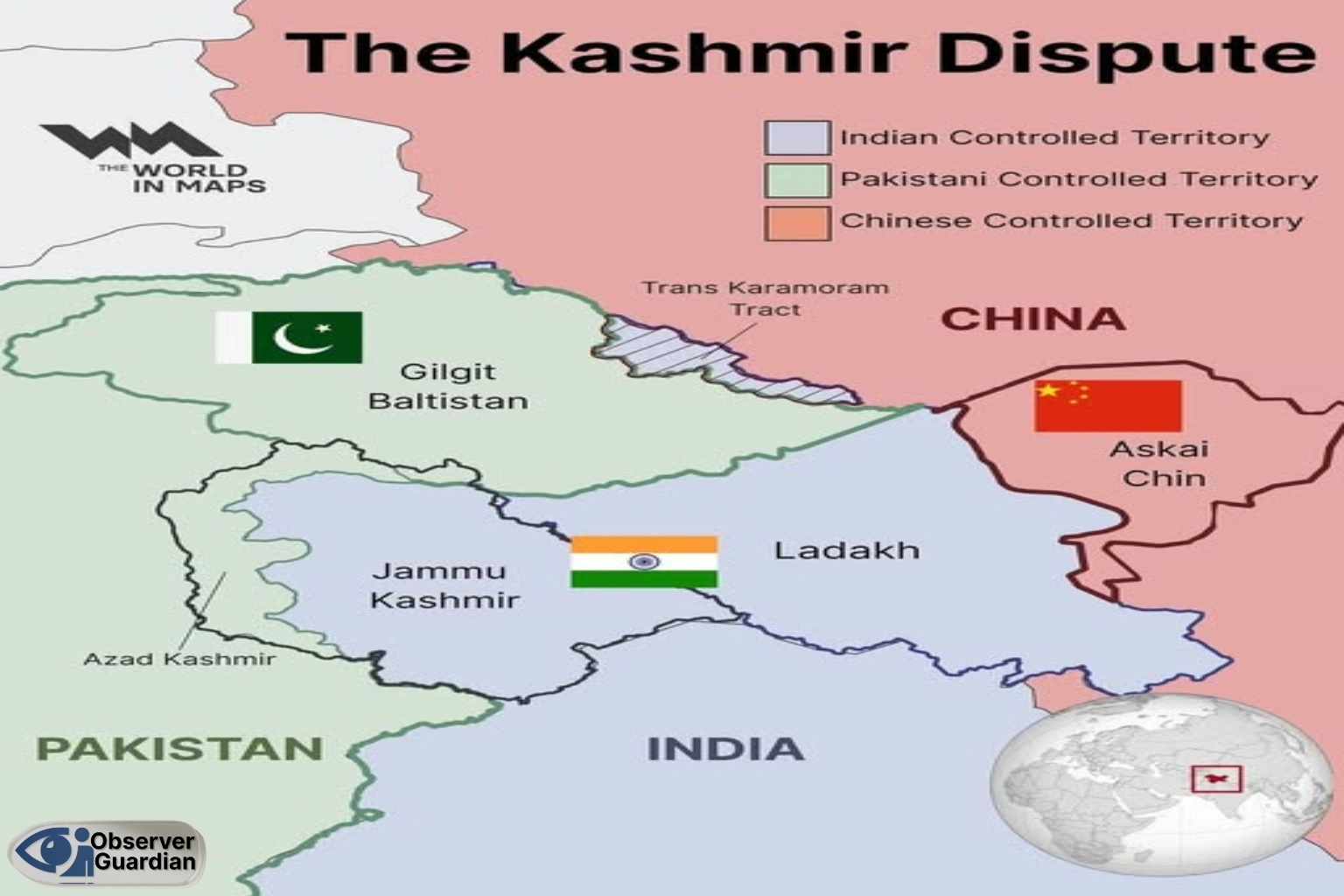 observer guardian kashimir dispute