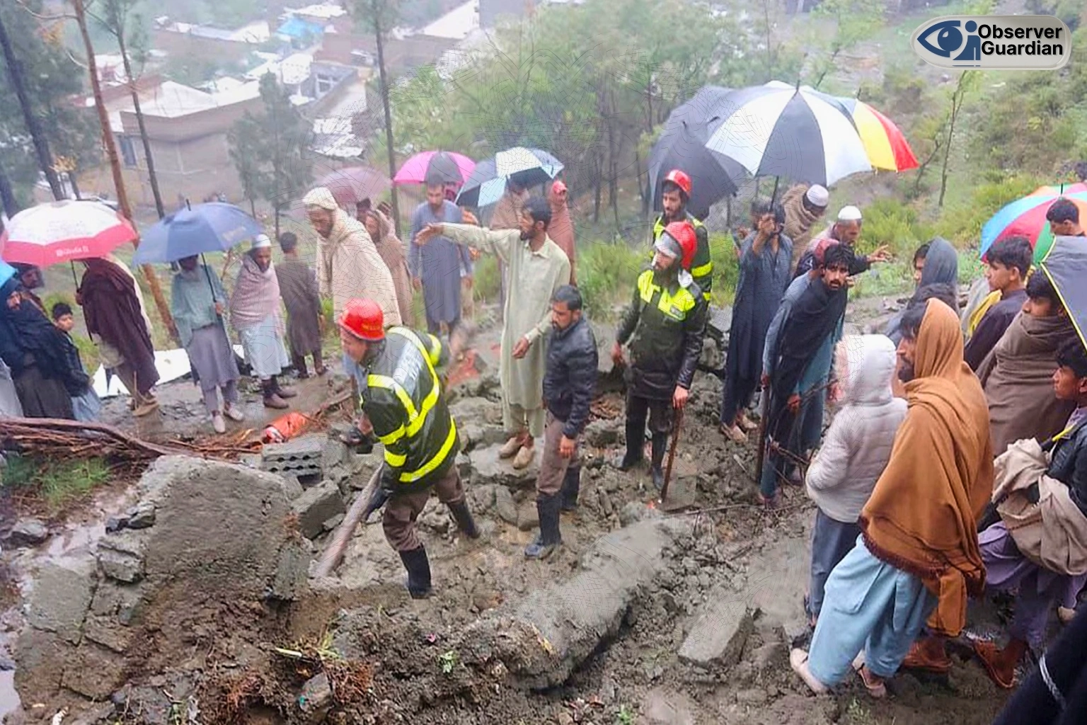 observer guardian kashmir rains