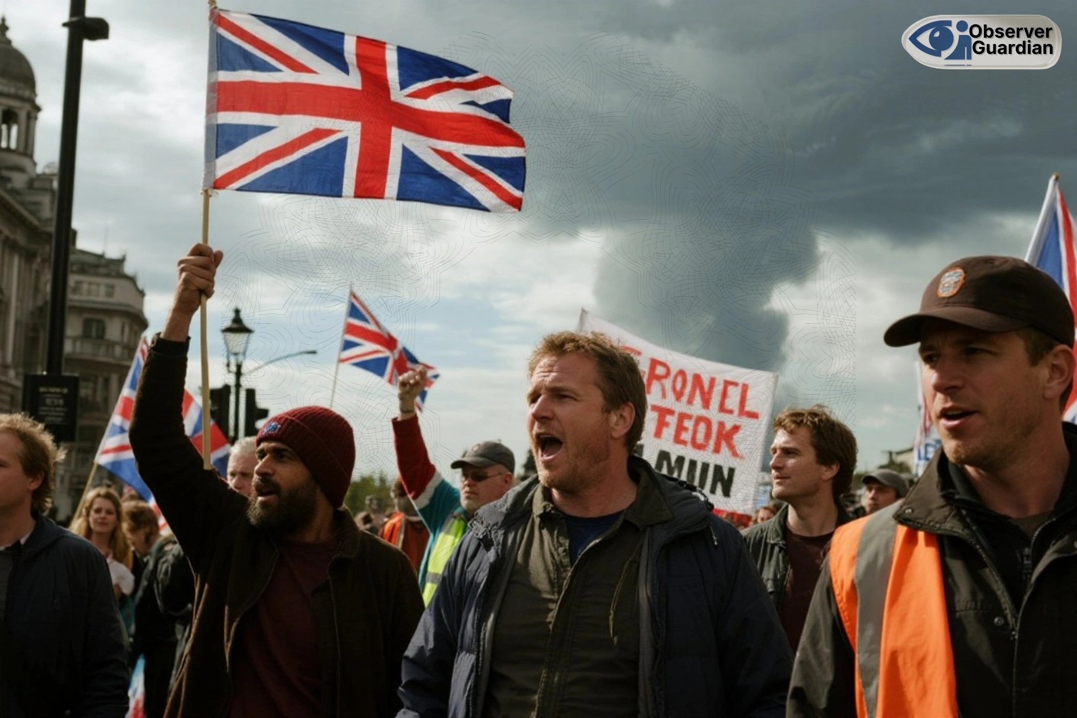 observer guardian protest uk