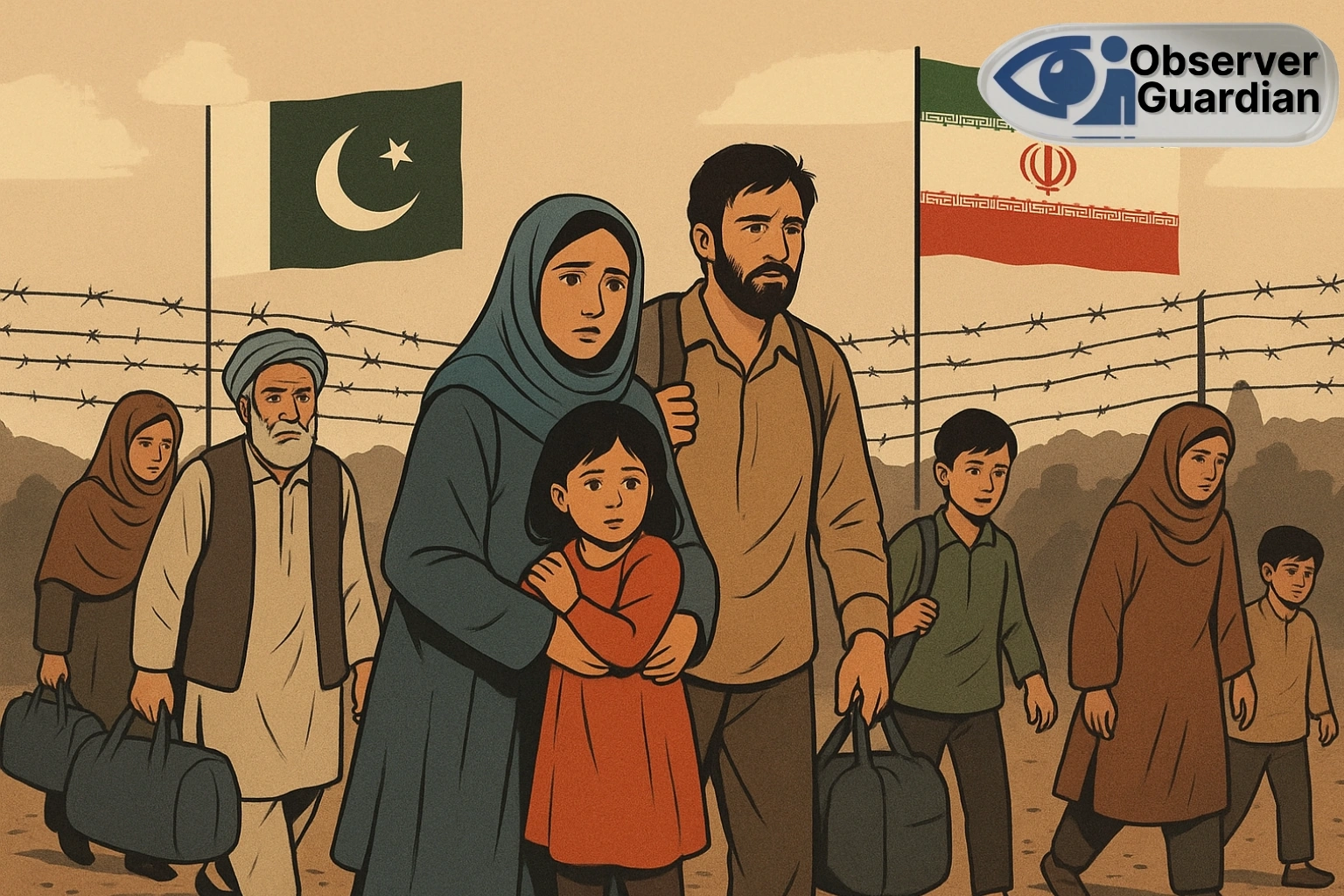 Afghan Refuges image observerver guardian