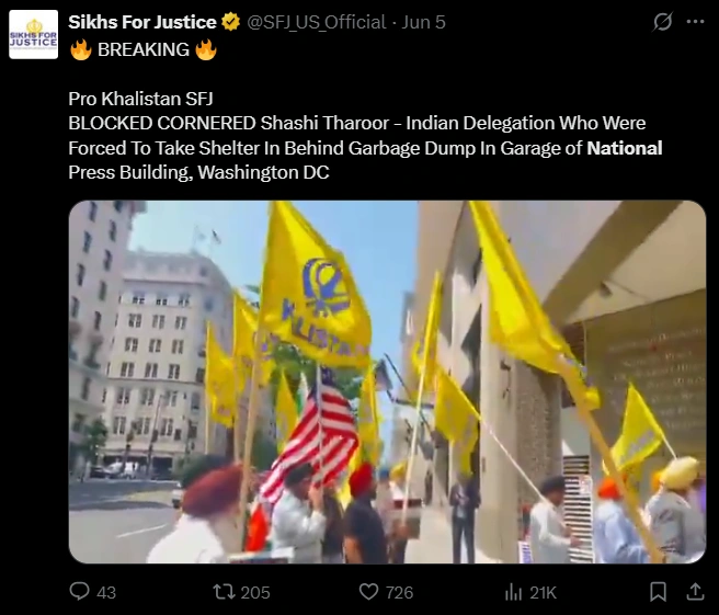 tweet of Khalistan
