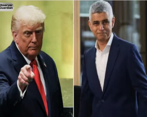 Observer Guardian Sadiq Khan hits back at Trump as feud renews