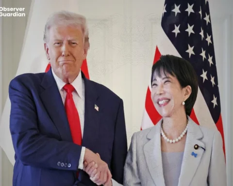 Why Trump mentioned Shinzo Abe when greeting Japan's new prime minister